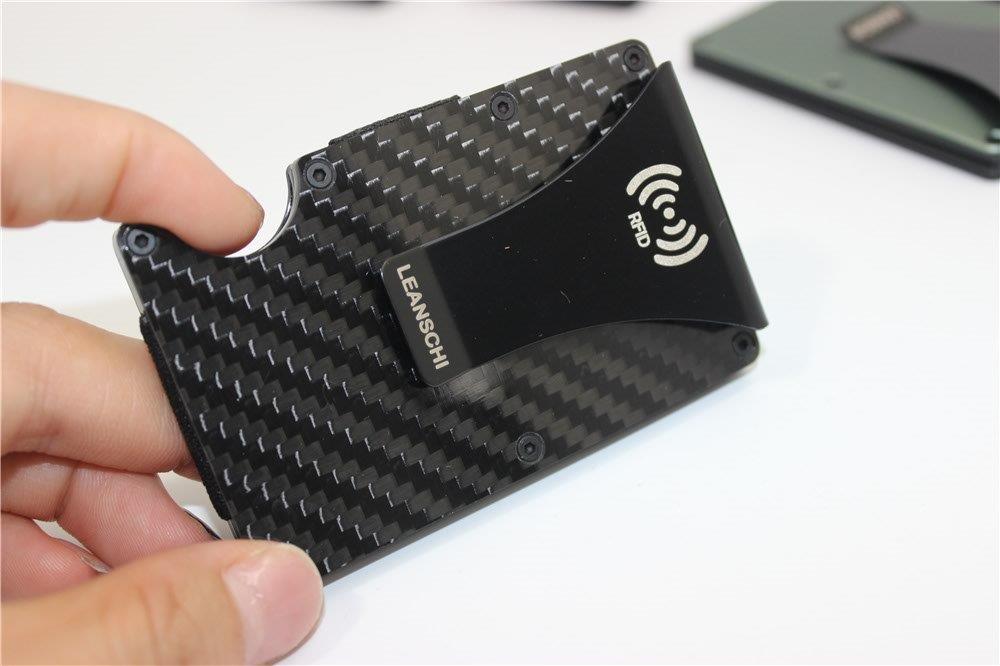  LEANSCHI TECH-WALLET in black carbon fibre